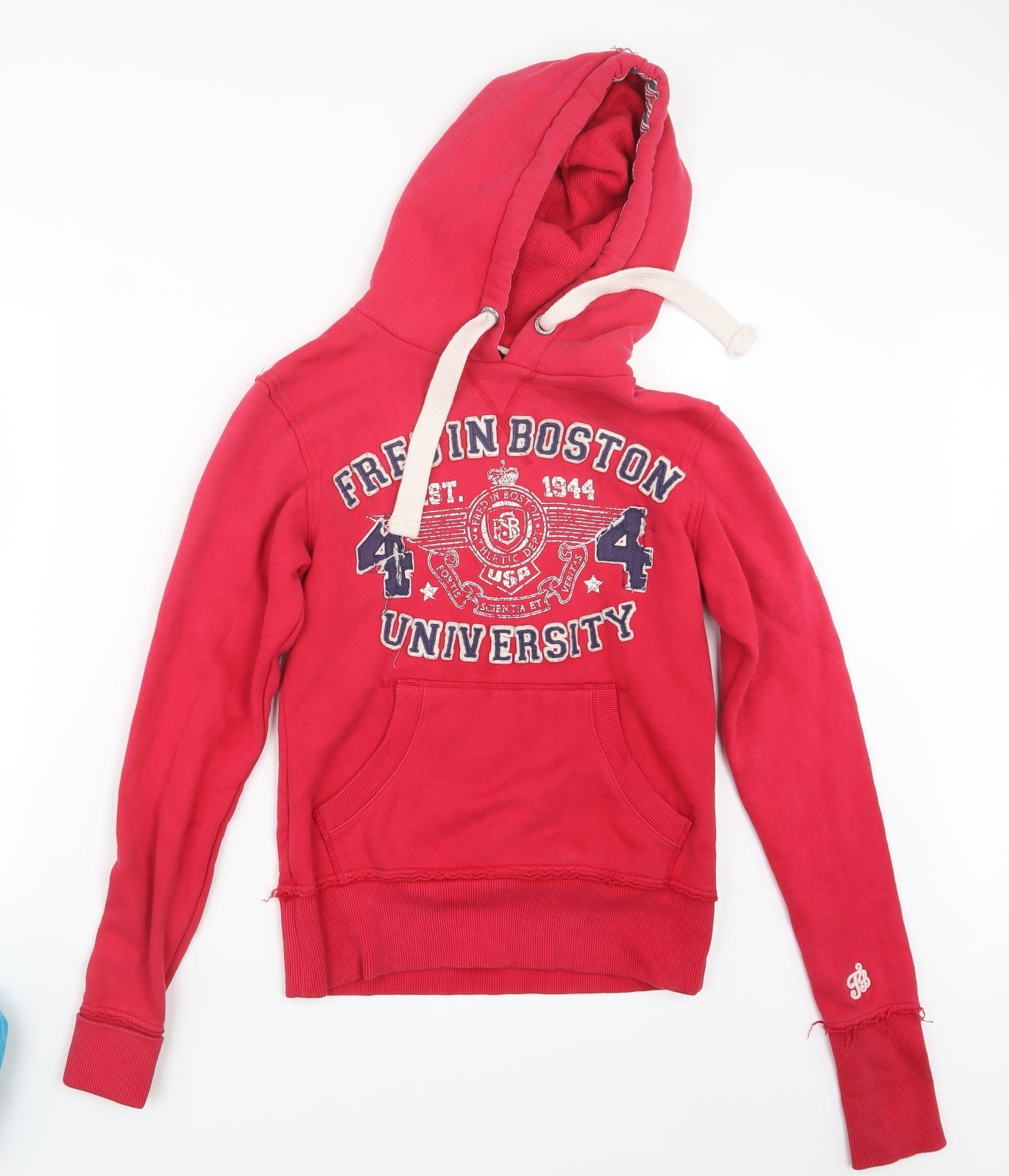 Fred in Boston Womens Pink   Pullover Hoodie Size XS
