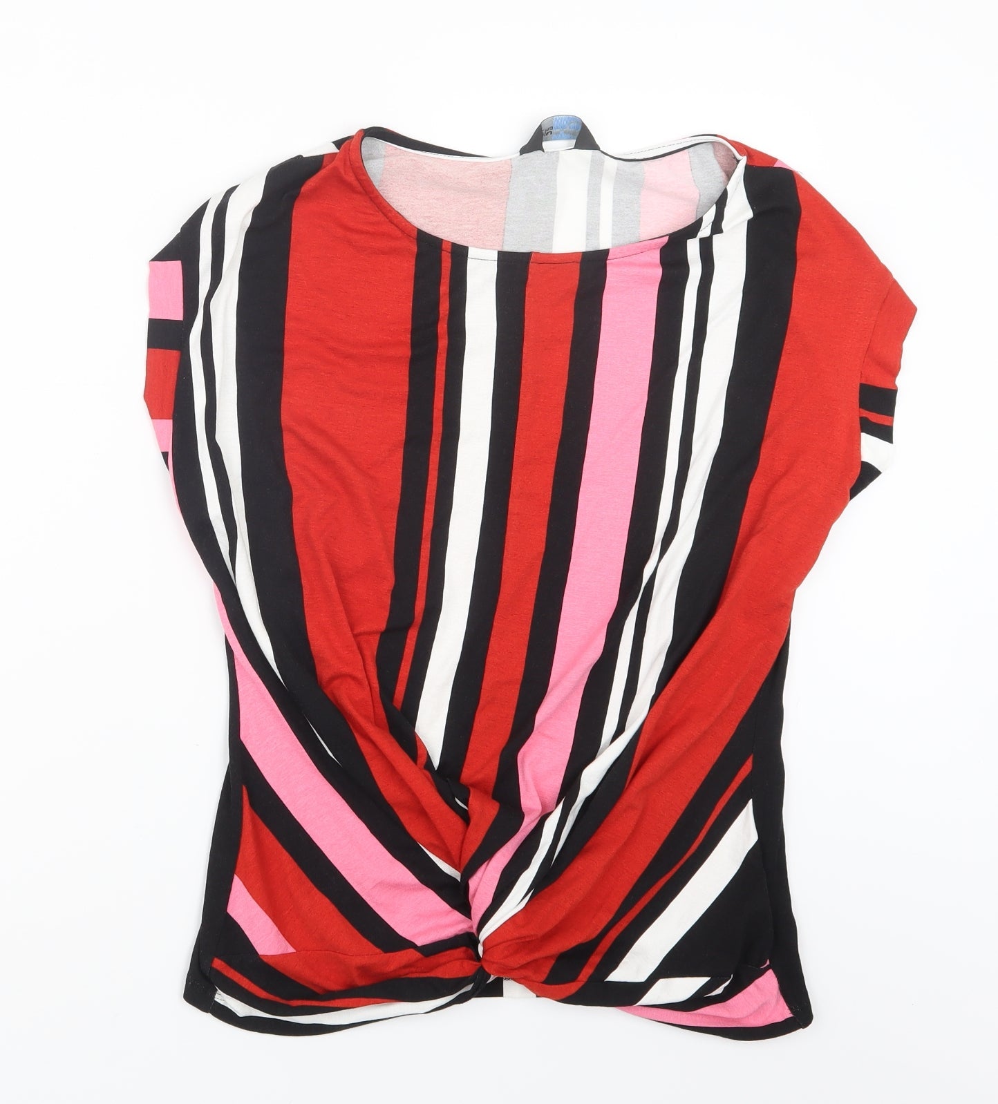 Womens UK Size 12 Blue Chameleon Red Basic T-Shirt