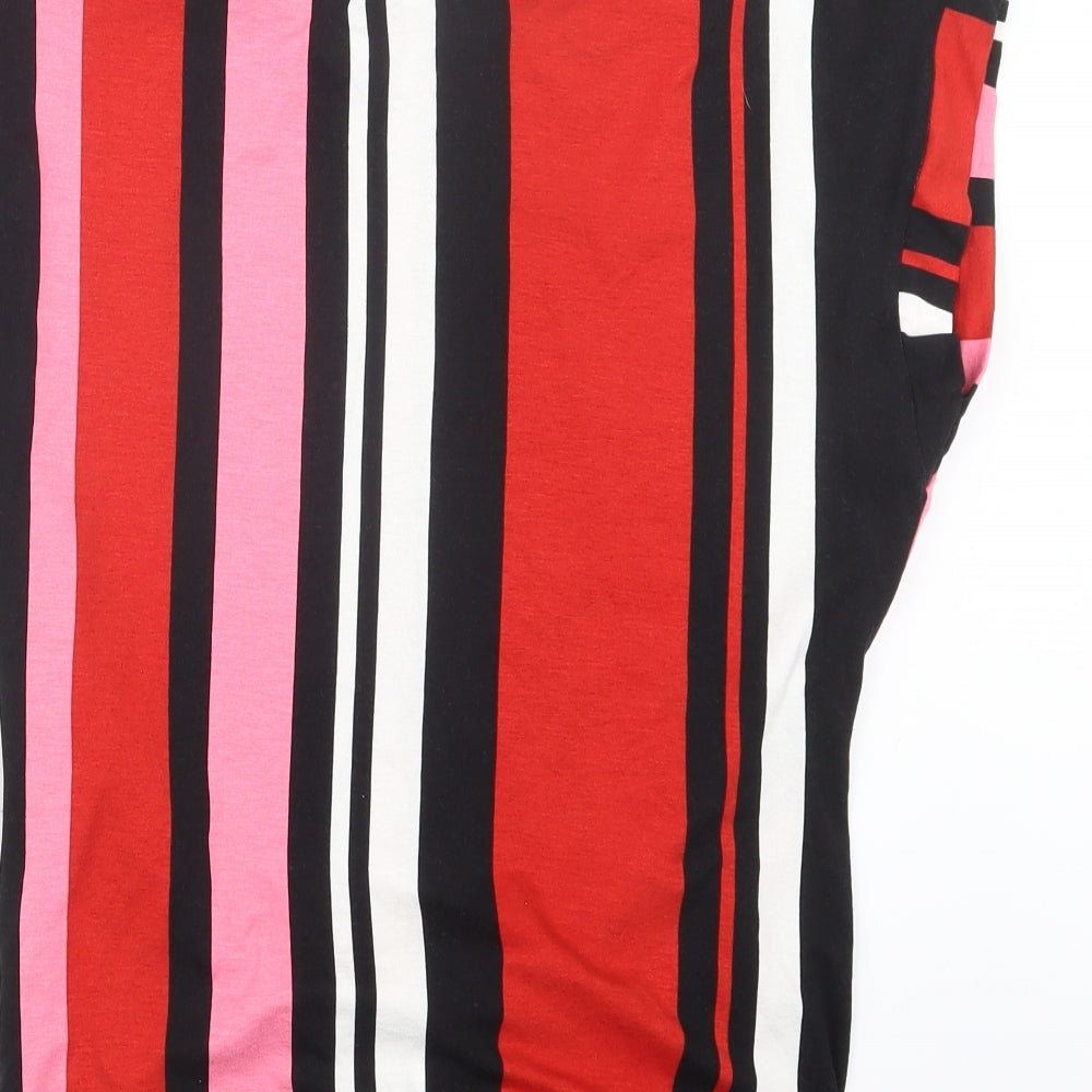 Womens UK Size 12 Blue Chameleon Red Basic T-Shirt