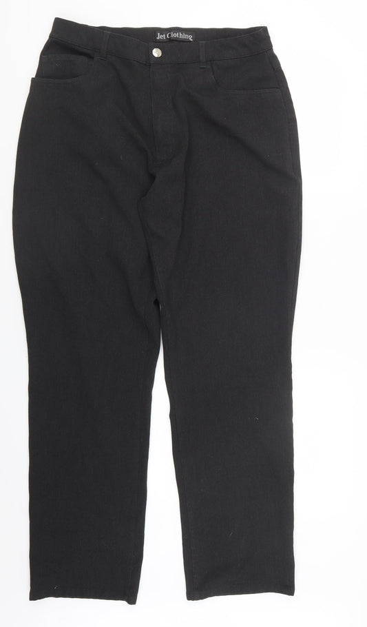 Jet Clothing Mens Black   Trousers  Size 31 in L30 in