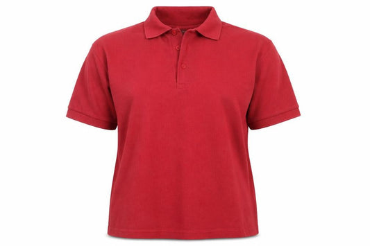 Country Wear Womens Red   Basic Polo Size S