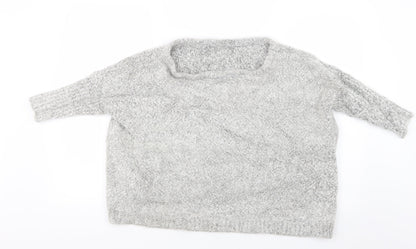 SheIn Womens Grey  Knit Pullover Jumper Size XL  - Curve