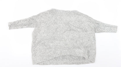 SheIn Womens Grey  Knit Pullover Jumper Size XL  - Curve