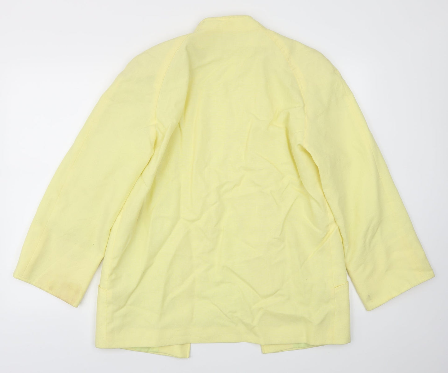 Womens UK Size 12 Planet Regular Yellow Blazer