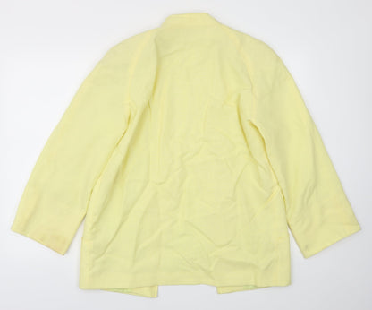 Womens UK Size 12 Planet Regular Yellow Blazer