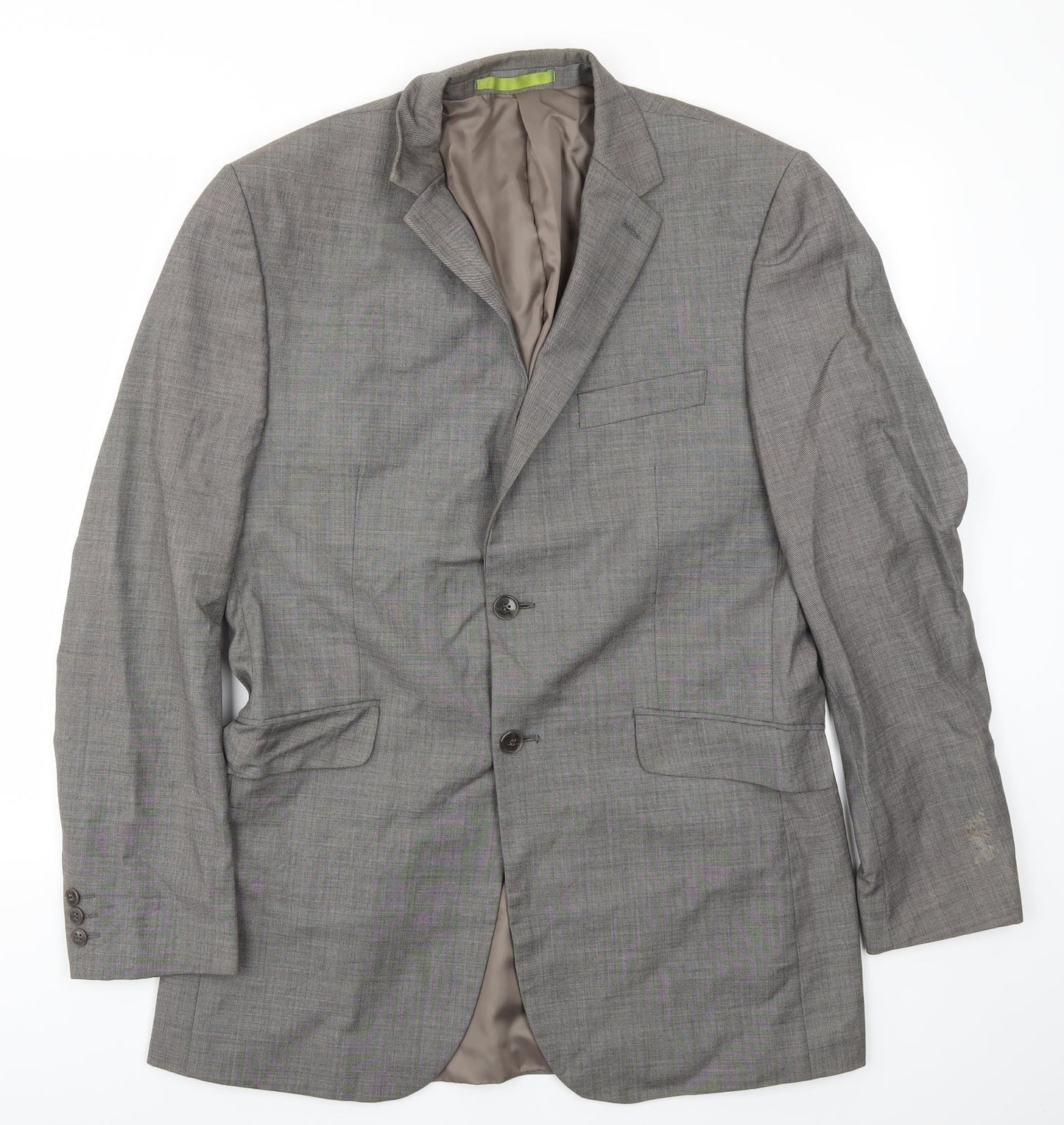 Mens UK Size 40 Preworn Regular Grey Suit Jacket
