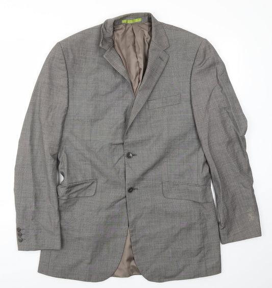 Mens UK Size 40 Preworn Regular Grey Suit Jacket