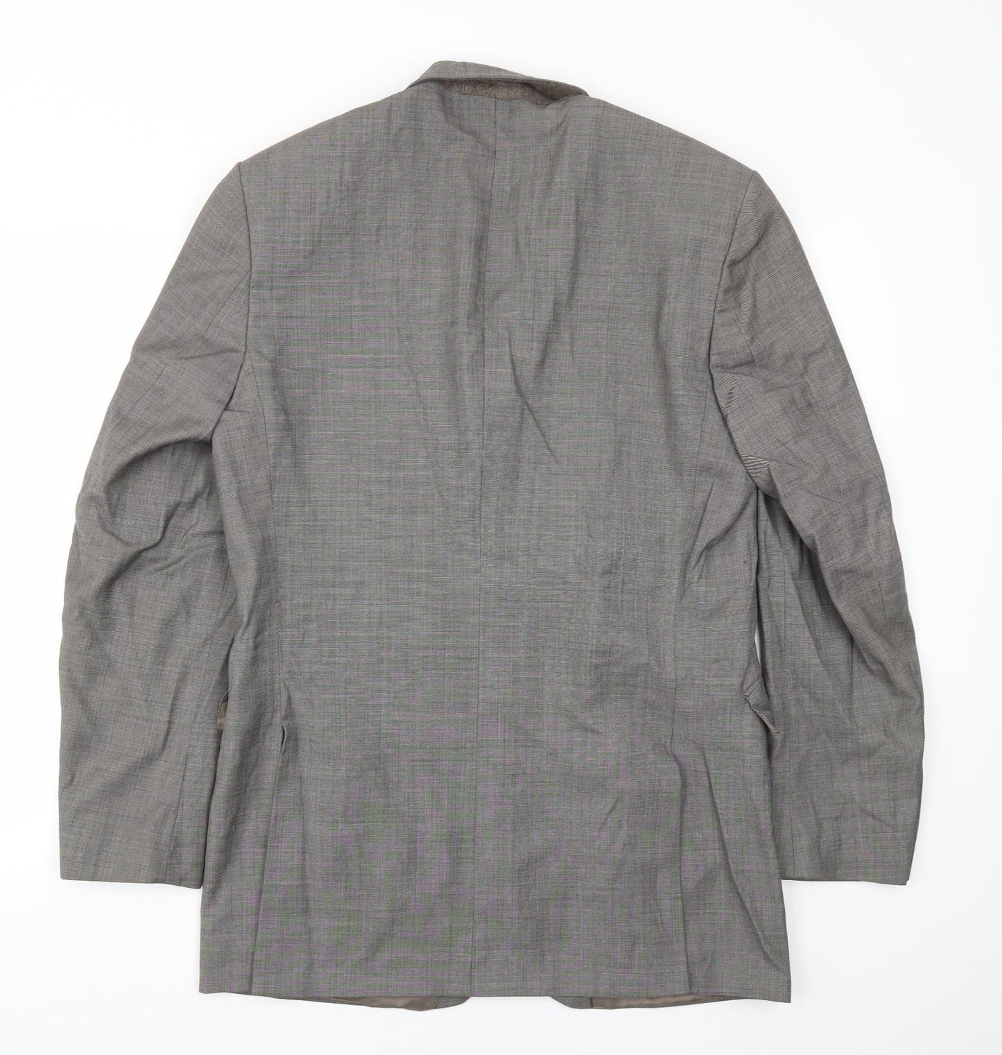 Mens UK Size 40 Preworn Regular Grey Suit Jacket