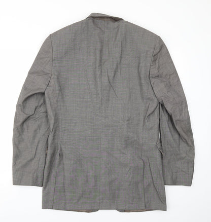 Mens UK Size 40 Preworn Regular Grey Suit Jacket