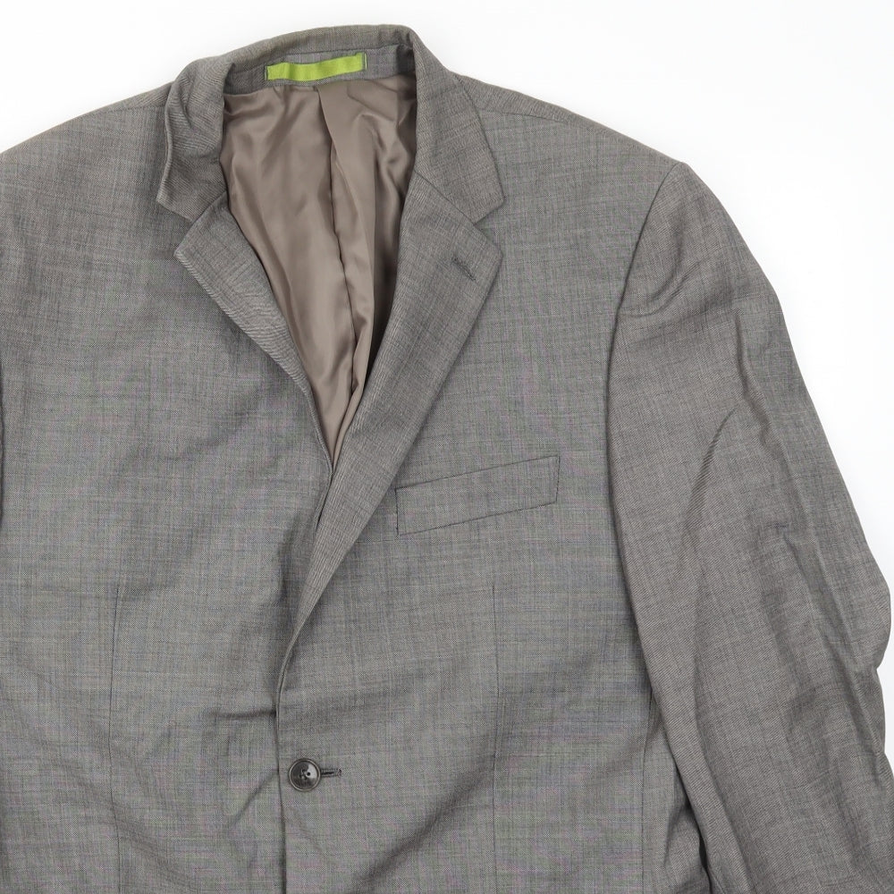 Mens UK Size 40 Preworn Regular Grey Suit Jacket