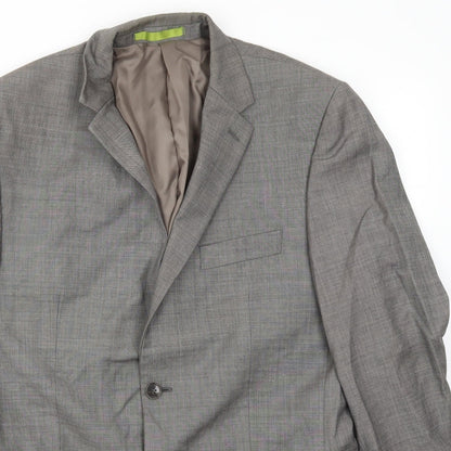 Mens UK Size 40 Preworn Regular Grey Suit Jacket