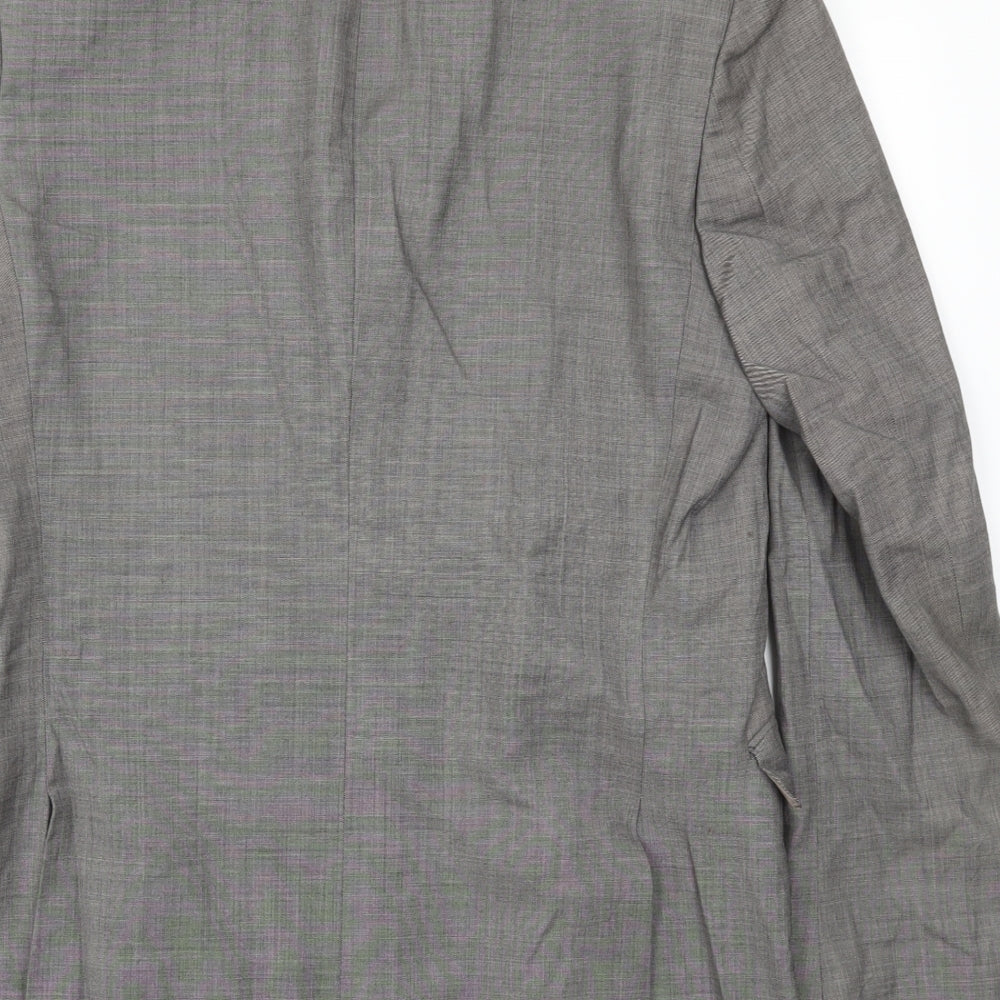 Mens UK Size 40 Preworn Regular Grey Suit Jacket
