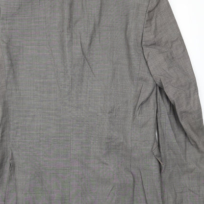 Mens UK Size 40 Preworn Regular Grey Suit Jacket