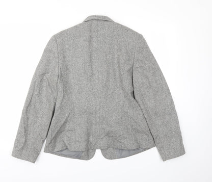 EQUATION  Womens Grey   Jacket Blazer Size 12