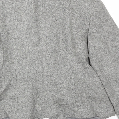 EQUATION  Womens Grey   Jacket Blazer Size 12