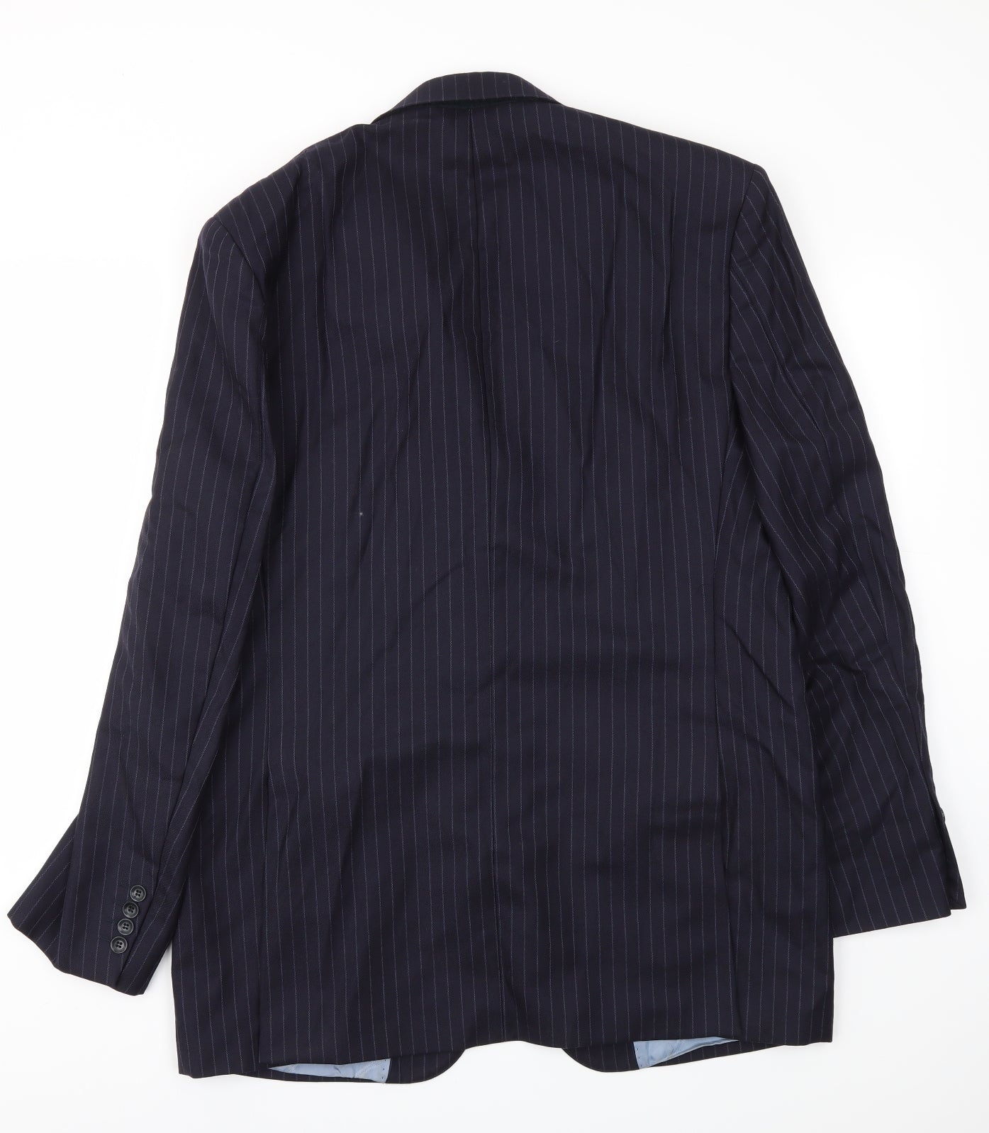 AUTIN REED Mens Blue Striped  Jacket Blazer Size 44