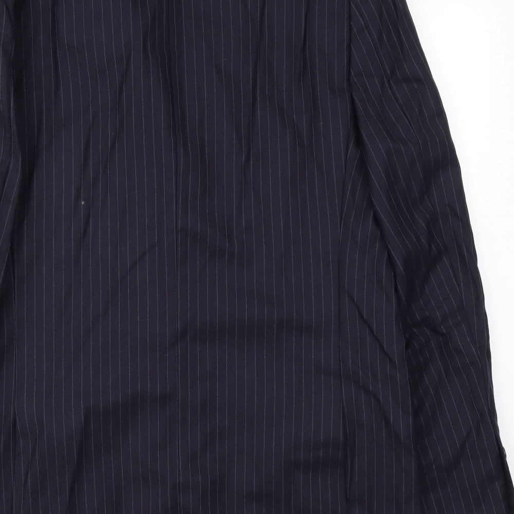 AUTIN REED Mens Blue Striped  Jacket Blazer Size 44