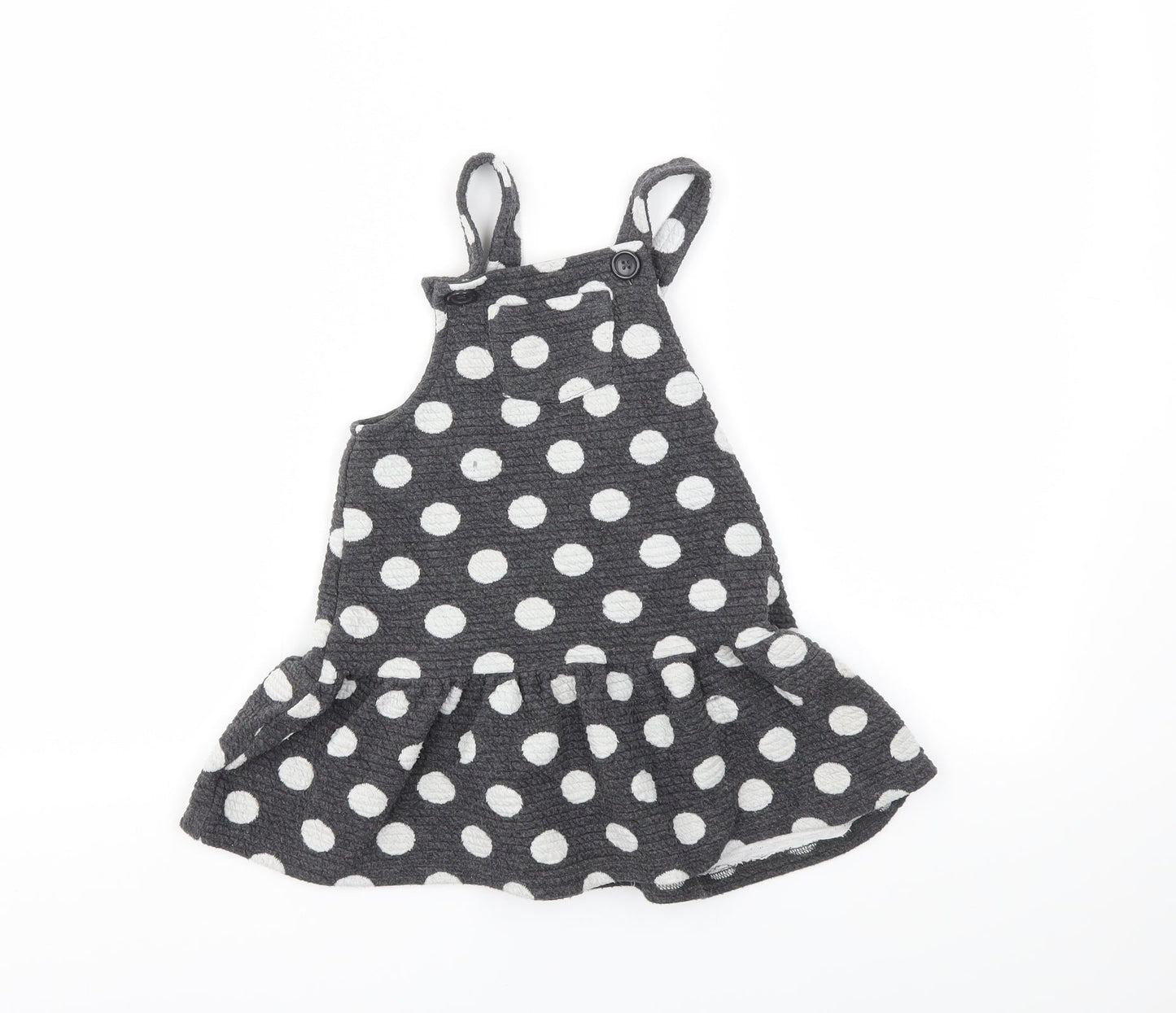 George Girls Grey Polka Dot  Fit & Flare  Size 2 Years