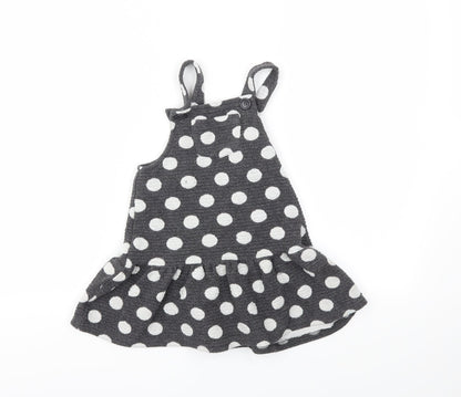 George Girls Grey Polka Dot  Fit & Flare  Size 2 Years