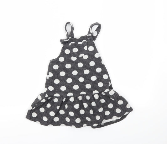 George Girls Grey Polka Dot  Fit & Flare  Size 2 Years