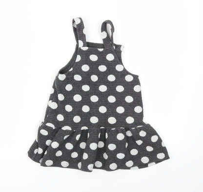 George Girls Grey Polka Dot  Fit & Flare  Size 2 Years
