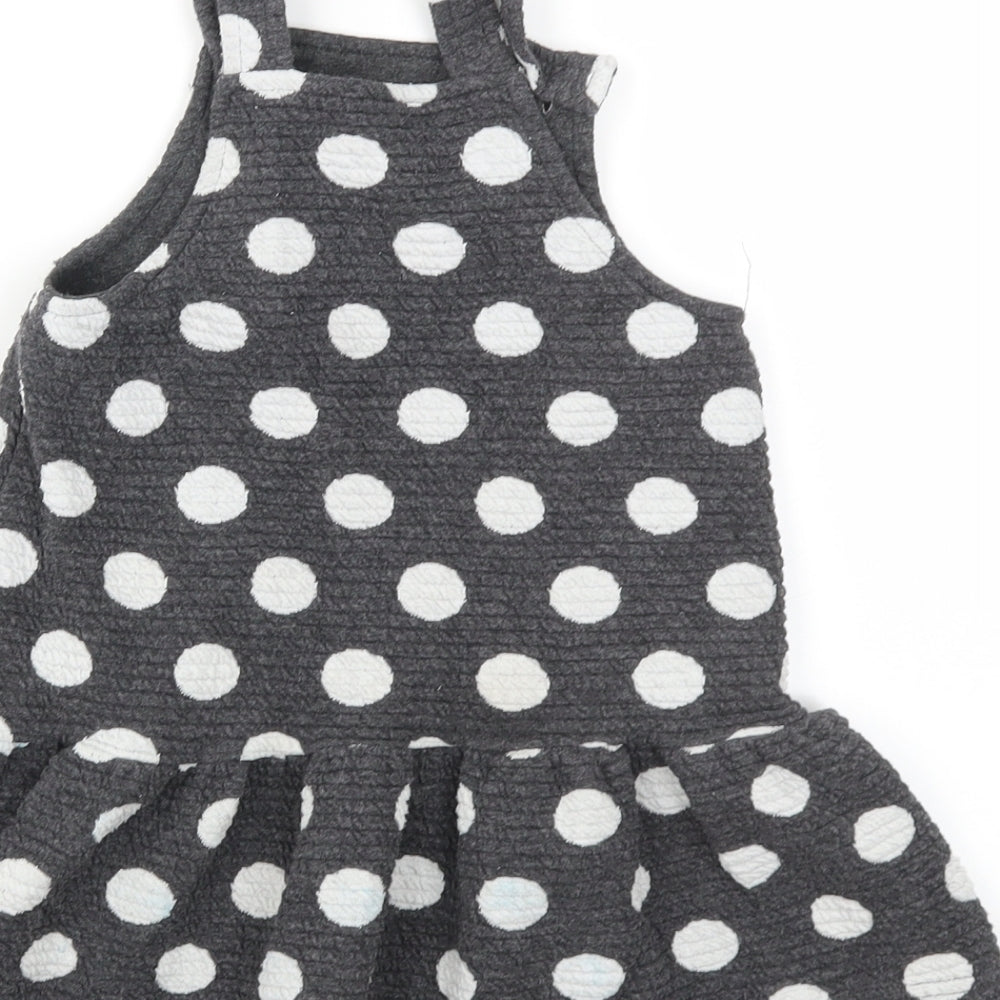 George Girls Grey Polka Dot  Fit & Flare  Size 2 Years