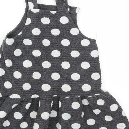 George Girls Grey Polka Dot  Fit & Flare  Size 2 Years