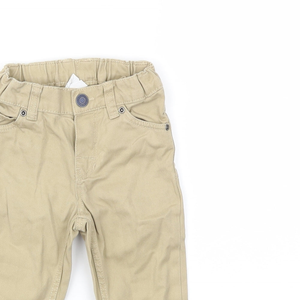 H&M Boys Beige   Capri Jeans Size 6-9 Months