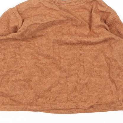 George Boys Brown Animal Print  Basic Polo Size 3-6 Months