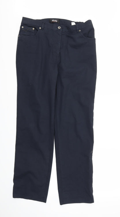 RICHY  Womens Blue   Trousers  Size 14 L30 in