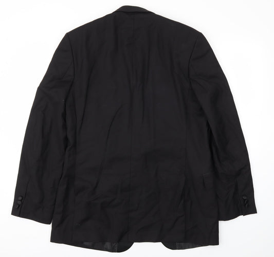 Mens UK Size 42 Burton Regular Black Suit Jacket