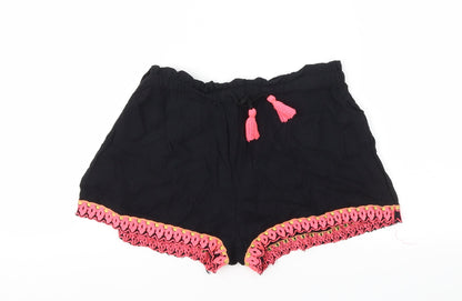 candy  Womens Black   Cut-Off Shorts Size 12 - Stretch waistband