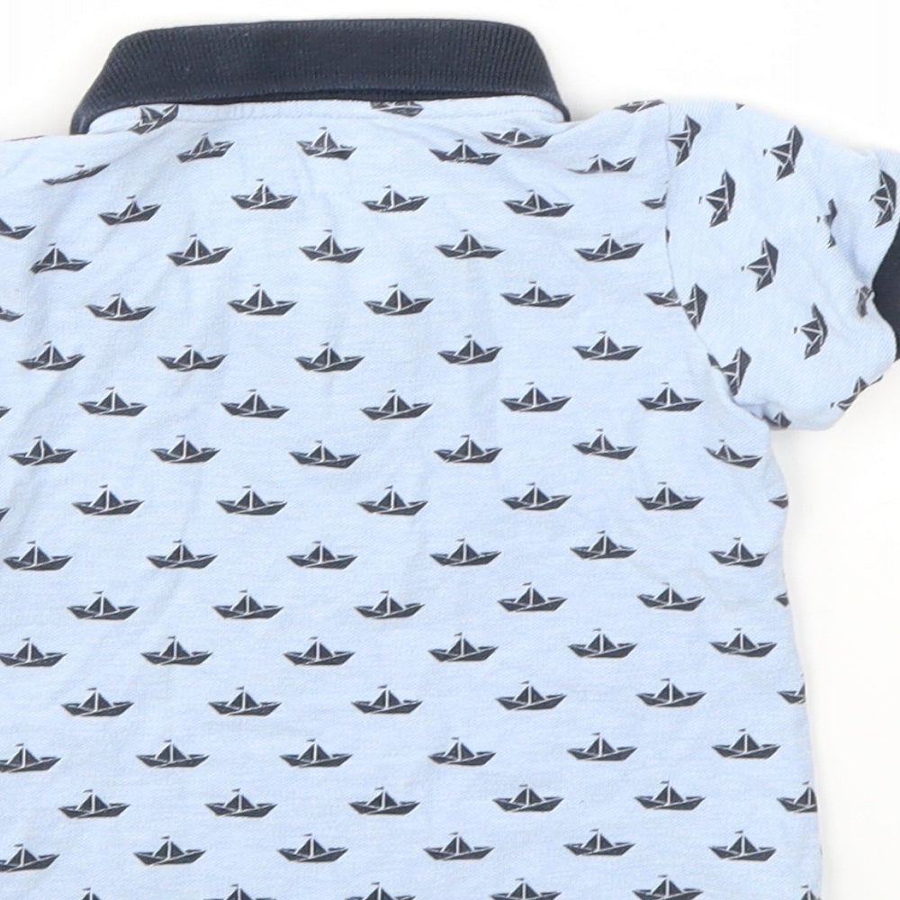 L.O.G.G Boys Blue   Basic T-Shirt Size 6-9 Months