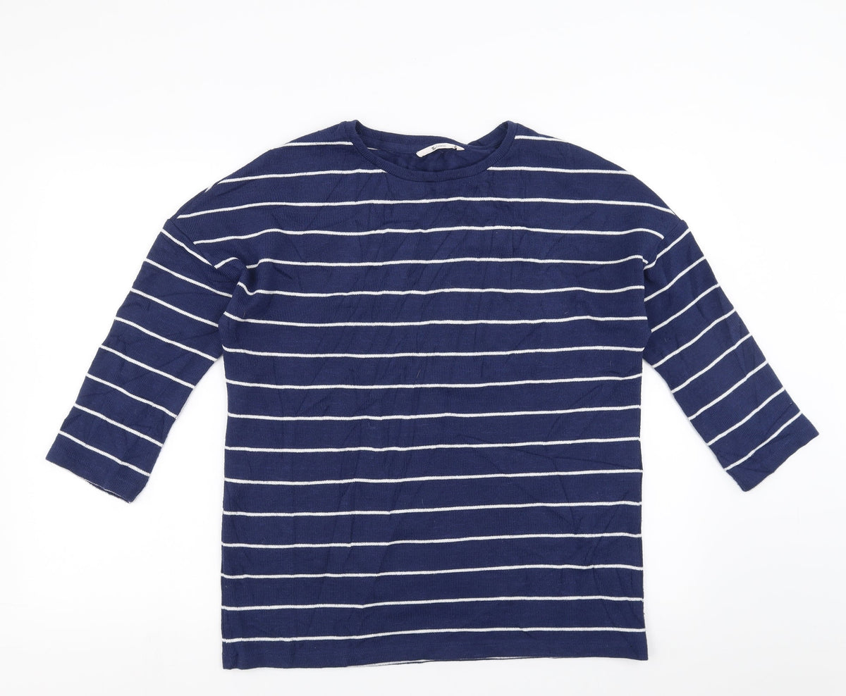 TU Womens Blue Striped  Pullover Jumper Size 12