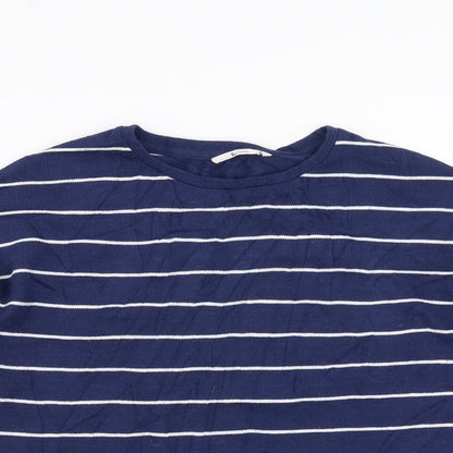 TU Womens Blue Striped  Pullover Jumper Size 12