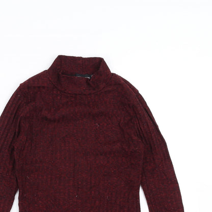 PRETTYLITTLETHING Womens Red   Pullover Jumper Size 6