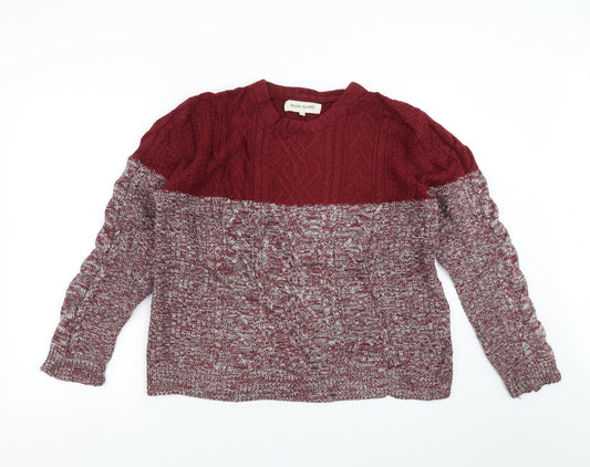 River Island Mens Red   Pullover Jumper Size M