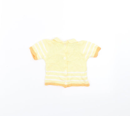 dombi Girls Yellow   Pullover Jumper Size 6-9 Months
