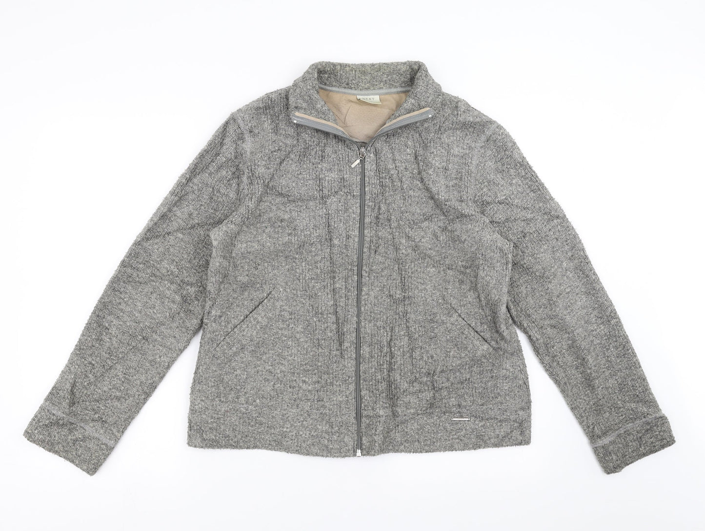 NEXT Womens Grey   Full Zip Jumper Size 16