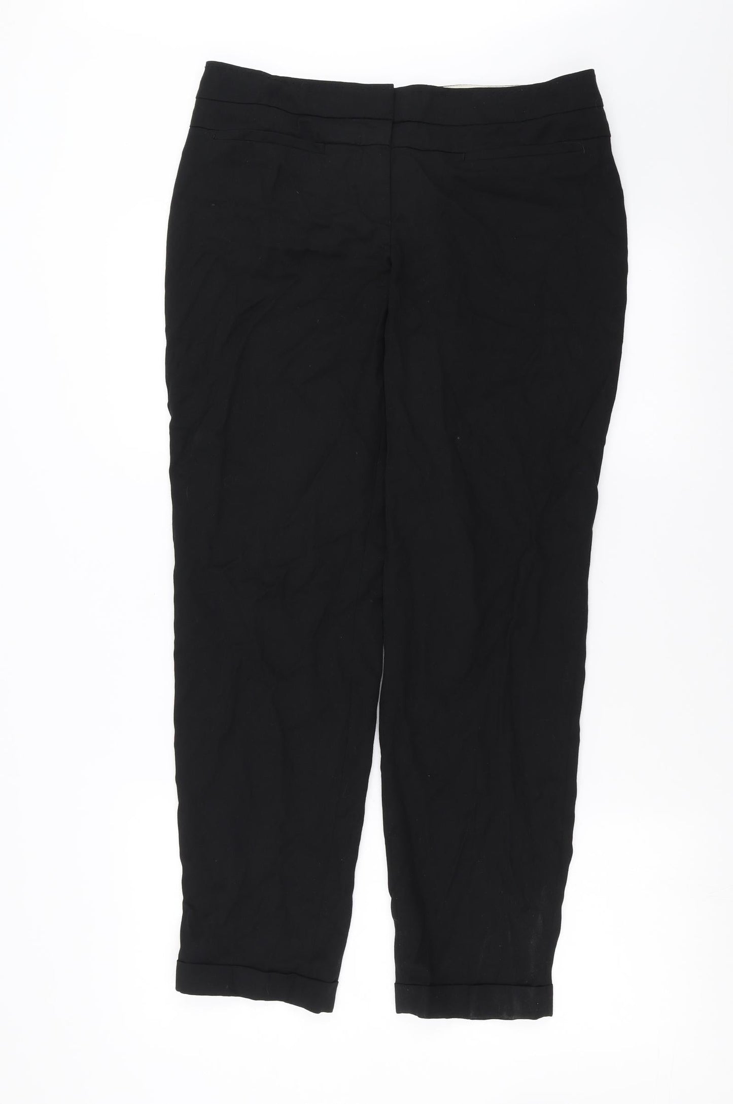 Womens UK Size 32 in NEXT Regular Fit  Black Trousers