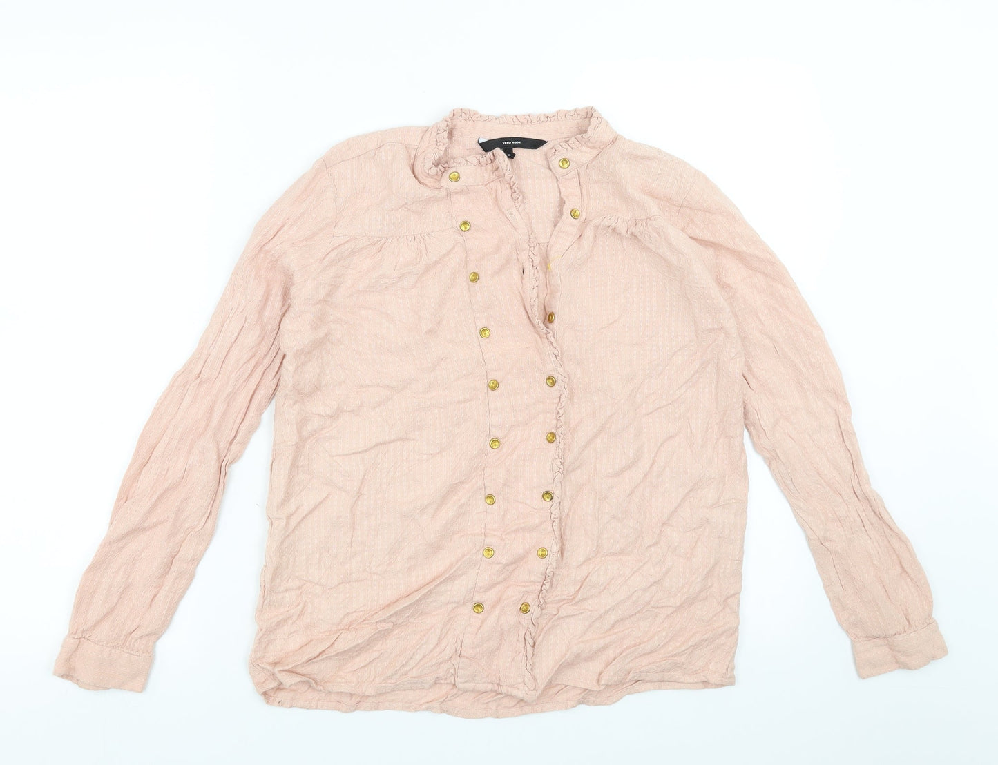 Womens UK Size M VERO MODA Pink Basic Blouse