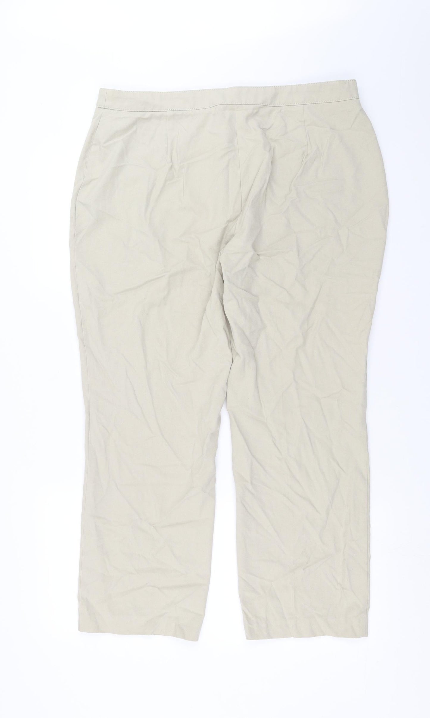 Womens UK Size 36 in Preworn Regular Fit  Beige Trousers
