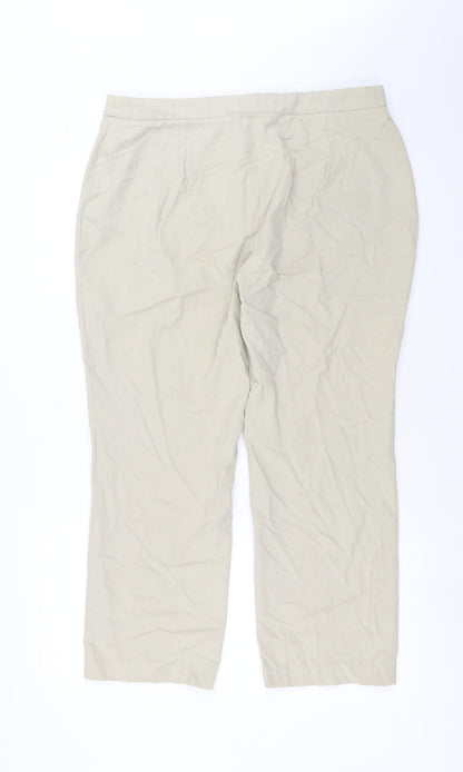 Womens UK Size 36 in Preworn Regular Fit  Beige Trousers
