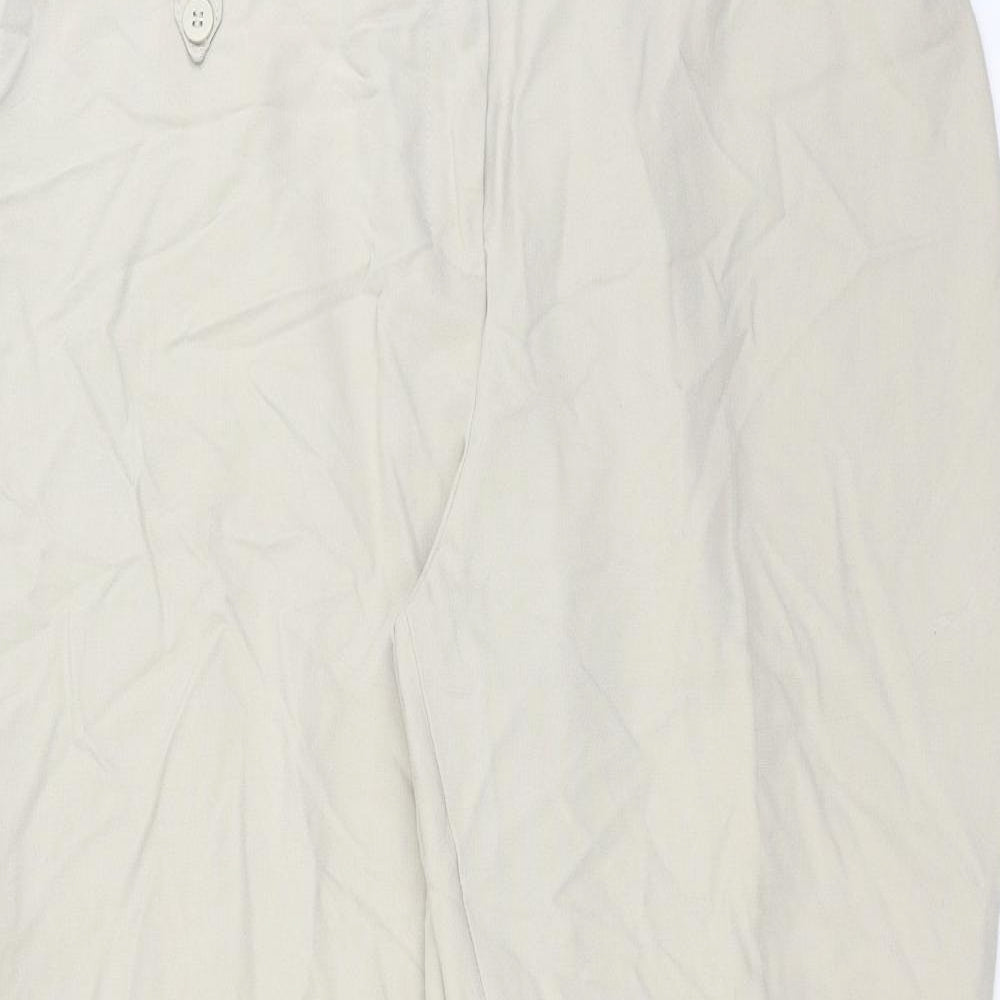 Womens UK Size 36 in Preworn Regular Fit  Beige Trousers