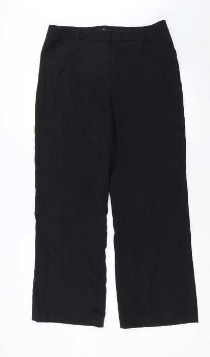 Sainsburys Womens Black   Trousers  Size 14 L28 in