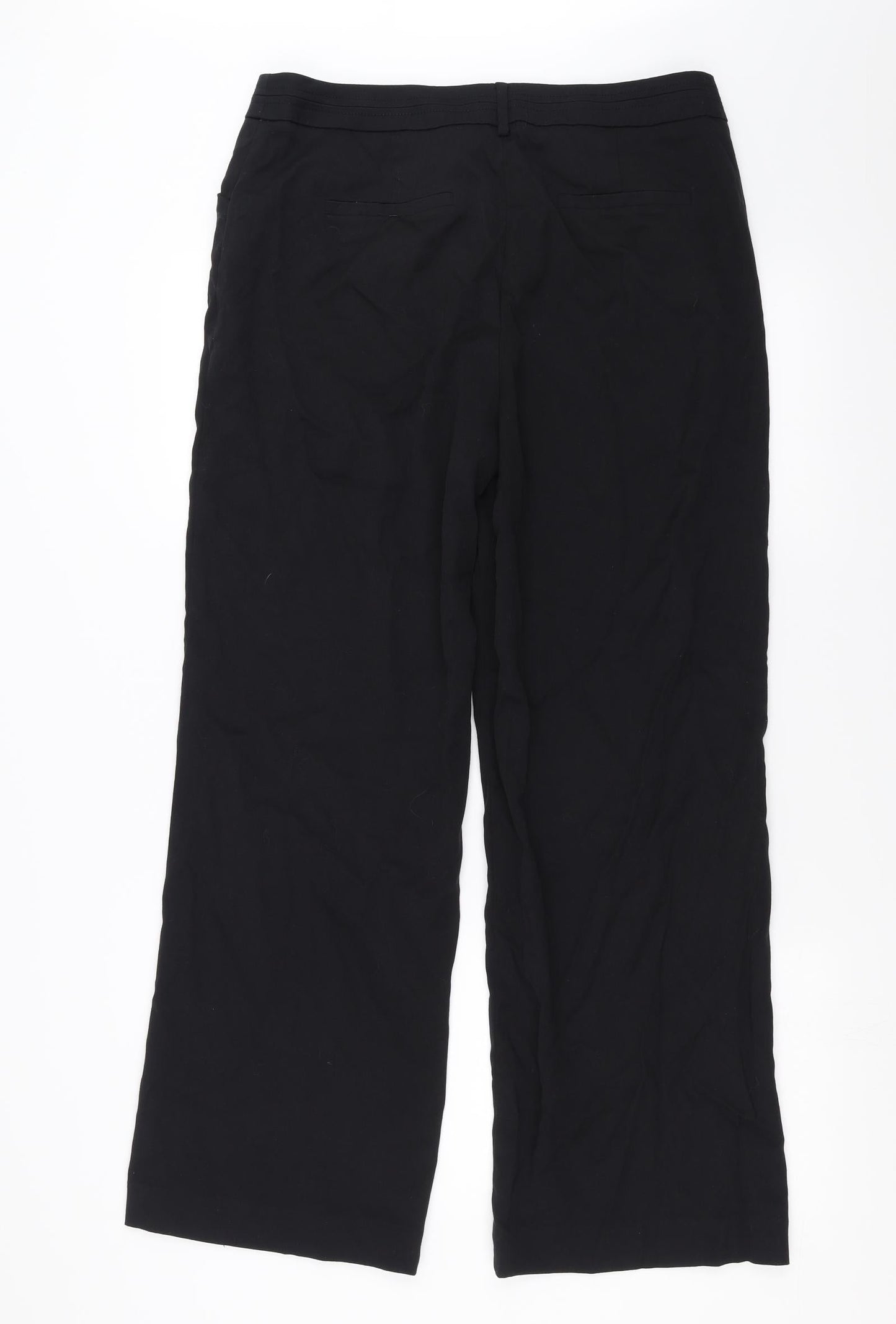 Sainsburys Womens Black   Trousers  Size 14 L28 in