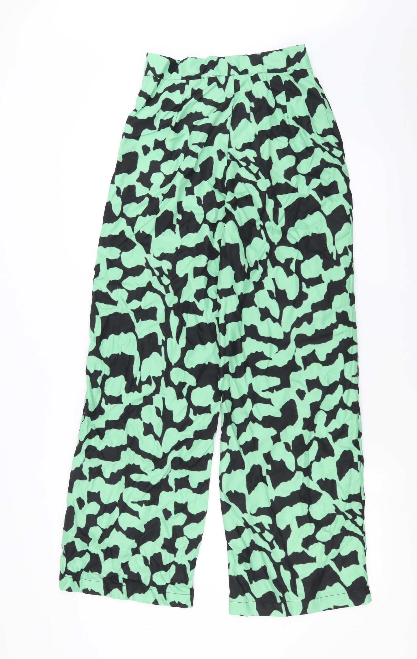 SheIn Womens Green Geometric  Trousers  Size M L28 in