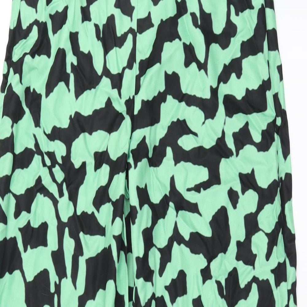 SheIn Womens Green Geometric  Trousers  Size M L28 in