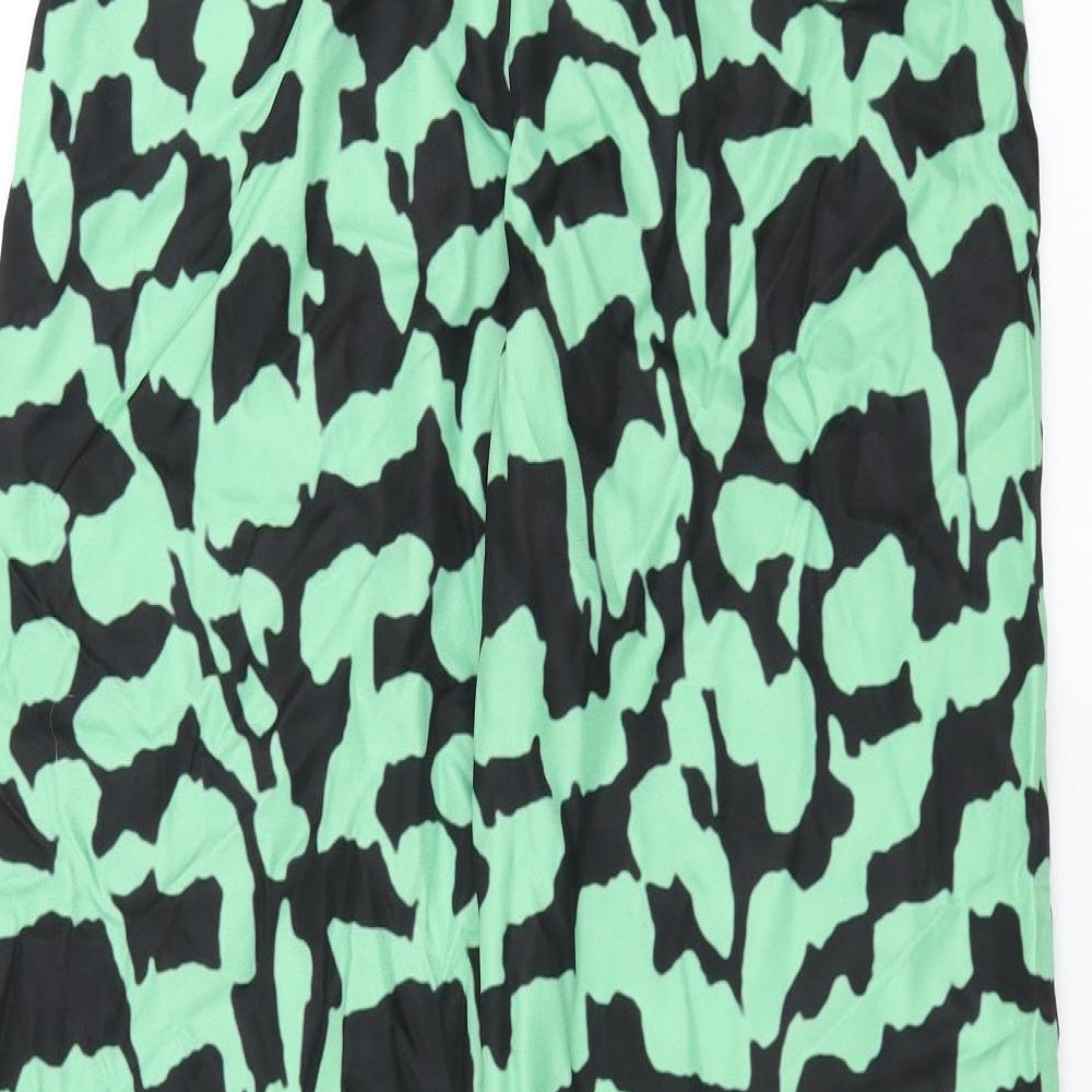 SheIn Womens Green Geometric  Trousers  Size M L28 in