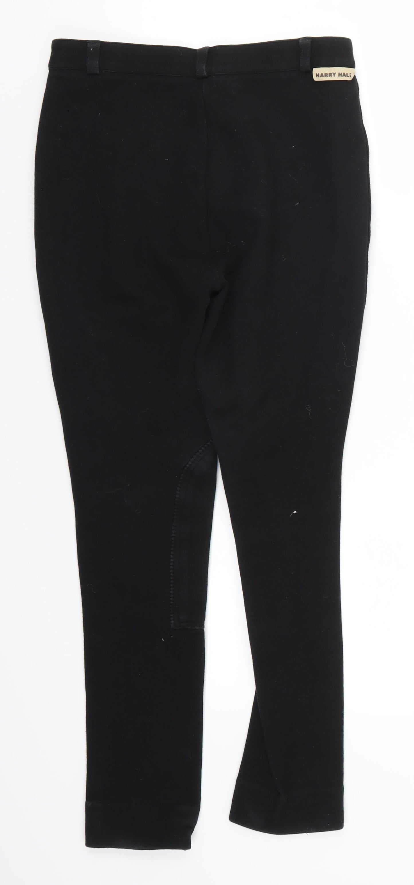 Womens UK Size 28 in Harry Hall Regular Fit  Black Trousers